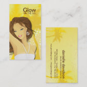 Carte de visite de salon de bronzage (Devant / Derrière)