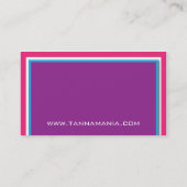 Carte de visite de salon de bronzage (Dos)