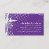 Carte de visite de salon de bronzage (Dos)