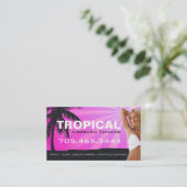 Carte de visite de salon de bronzage d'aerographe (Debout devant)