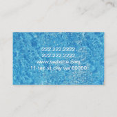 Carte de visite de salon de bronzage Spa (Dos)