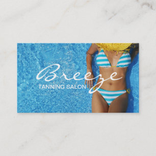 Carte de visite de salon de bronzage Spa