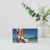Carte de visite de salon de bronzage Spa (Debout devant)