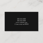 Carte de visite de salon de bronzage Spa (Dos)