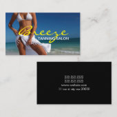 Carte de visite de salon de bronzage Spa (Devant / Derrière)