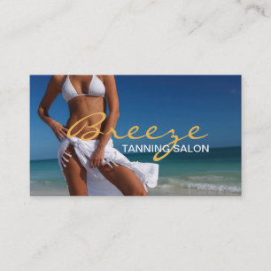 Carte de visite de salon de bronzage Spa