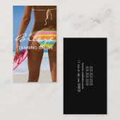 Carte de visite de salon de bronzage Spa (Devant / Derrière)