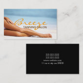Carte de visite de salon de bronzage Spa (Devant / Derrière)