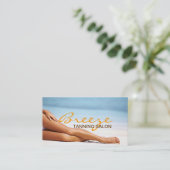 Carte de visite de salon de bronzage Spa (Debout devant)
