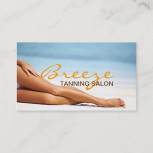 Carte de visite de salon de bronzage Spa
