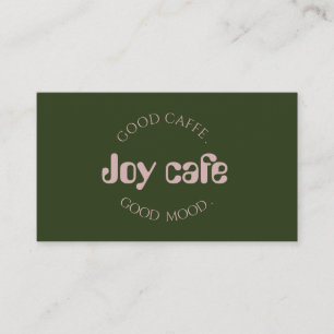 Carte de visite de salon de café moderne Marque