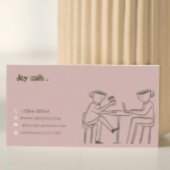 Carte de visite de salon de café moderne | Marque