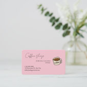carte de visite de salon de café (modifiable) (Debout devant)