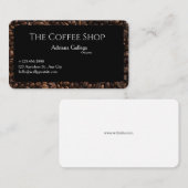 Carte de visite de salon de café (modifiable) (Devant / Derrière)