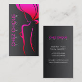 Carte de visite de salon de Chez Chique (Devant / Derrière)