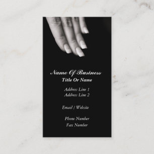 Carte de visite de salon de clou