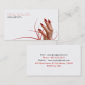 Carte de visite de salon de clou (Devant / Derrière)