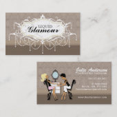 Carte de visite de salon de clou (Devant / Derrière)