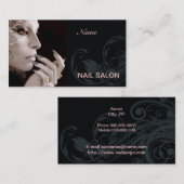 Carte de visite de salon de clou (Devant / Derrière)