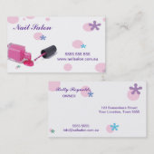 Carte de visite de salon de clou (Devant / Derrière)