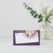 Carte de visite de salon de clou de technicien de (Debout devant)