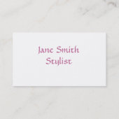 Carte de visite de salon de coiffure (Dos)