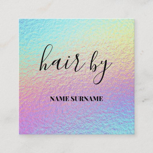 Carte de visite de salon de coiffure (Devant)