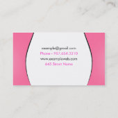 Carte de visite de salon de coiffure (Dos)