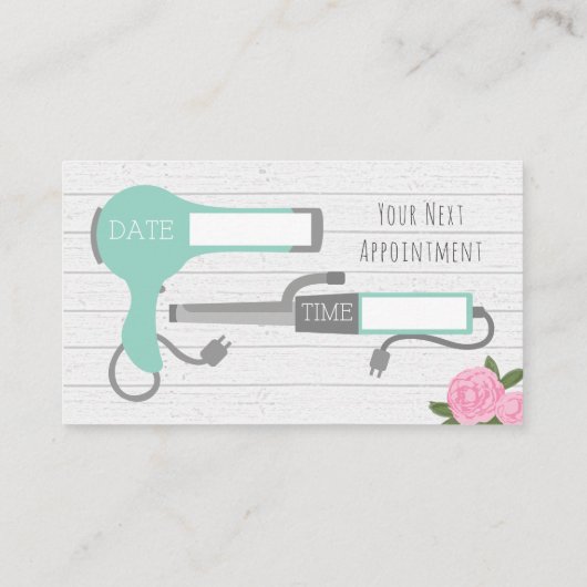 Carte de visite de salon de coiffure (Dos)