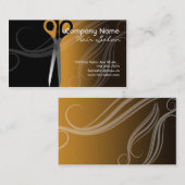 Carte de visite de salon de coiffure (Devant / Derrière)