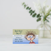 Carte de visite de salon de coiffure (Debout devant)