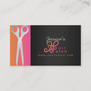 Carte de visite de salon de coiffure