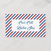 Carte de visite de salon de coiffure (Dos)