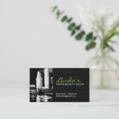 Carte de visite de salon de coiffure (Debout devant)