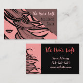 Carte de visite de salon de coiffure (Devant / Derrière)