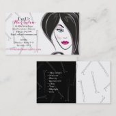 Carte de visite de salon de coiffure (Devant / Derrière)