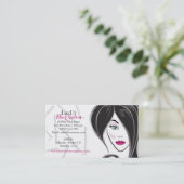 Carte de visite de salon de coiffure (Debout devant)