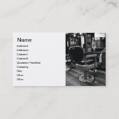 Carte de visite de salon de coiffure (Dos)