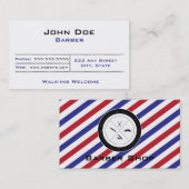 Carte de visite de salon de coiffure (Devant / Derrière)