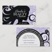 CARTE DE VISITE DE SALON DE COIFFURE (Devant / Derrière)