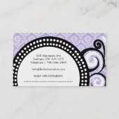 CARTE DE VISITE DE SALON DE COIFFURE (Dos)