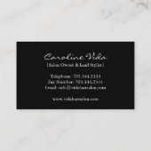 Carte de visite de salon de coiffure (Dos)