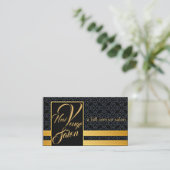 Carte de visite de salon de coiffure classique et  (Debout devant)