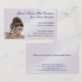 Carte de visite de salon de coiffure de beauté (Devant / Derrière)