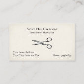 Carte de visite de salon de coiffure de beauté (Devant)
