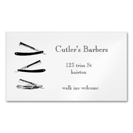 carte de visite de salon de coiffure élégant de st (devant)