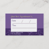 Carte de visite de salon de coiffure et carte de (Dos)