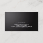 Carte de visite de salon de coiffure et de (Dos)