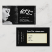 CARTE DE VISITE DE SALON DE COIFFURE ET DE SPA (Devant / Derrière)