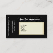 CARTE DE VISITE DE SALON DE COIFFURE ET DE SPA (Dos)